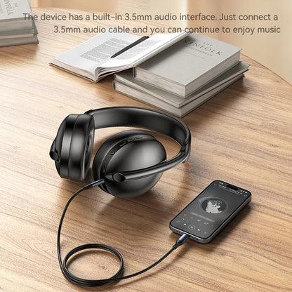 Handsfree Bluetooth Yesido EP08, A2DP, ANC, Svart