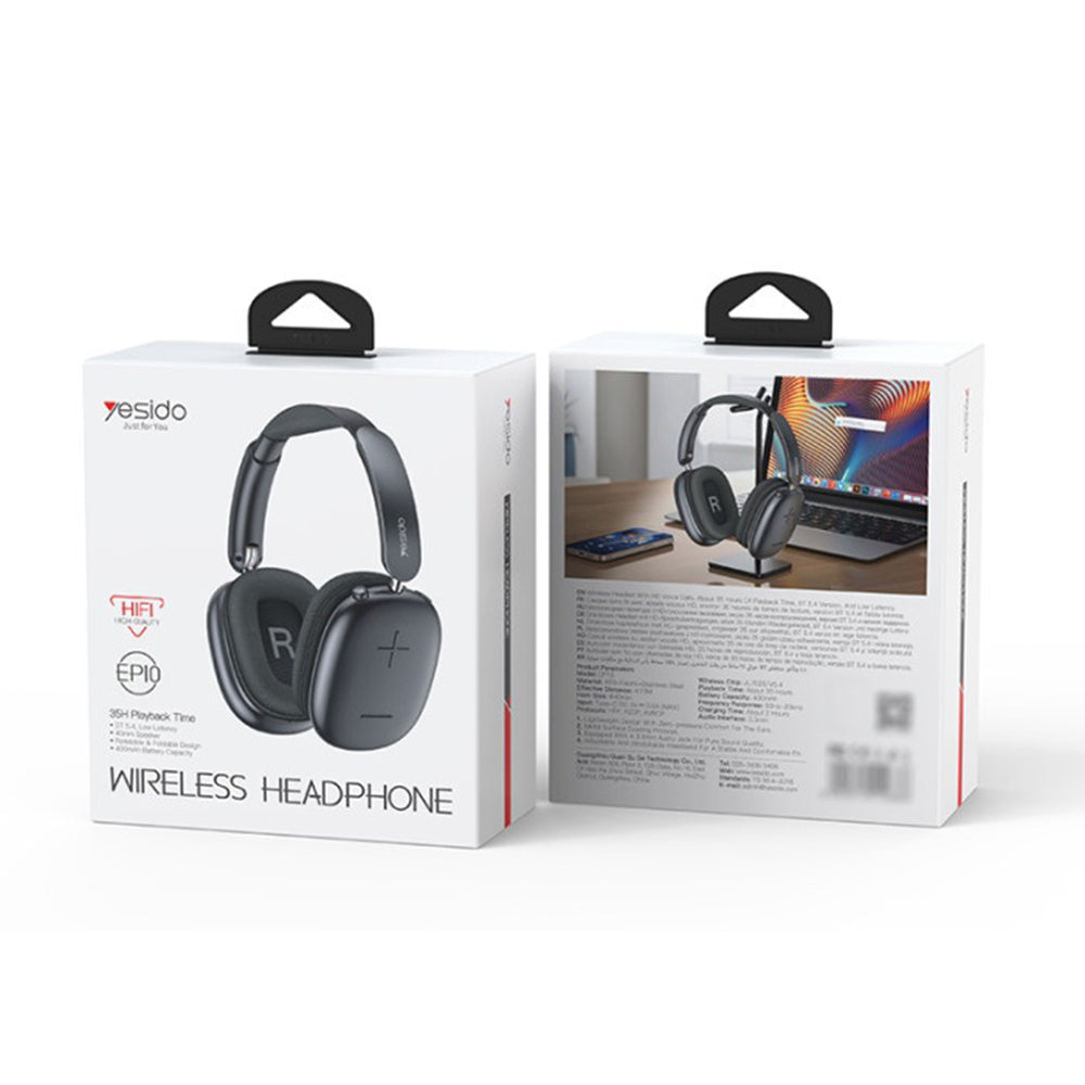 Handsfree Bluetooth Yesido EP10, A2DP, Svart