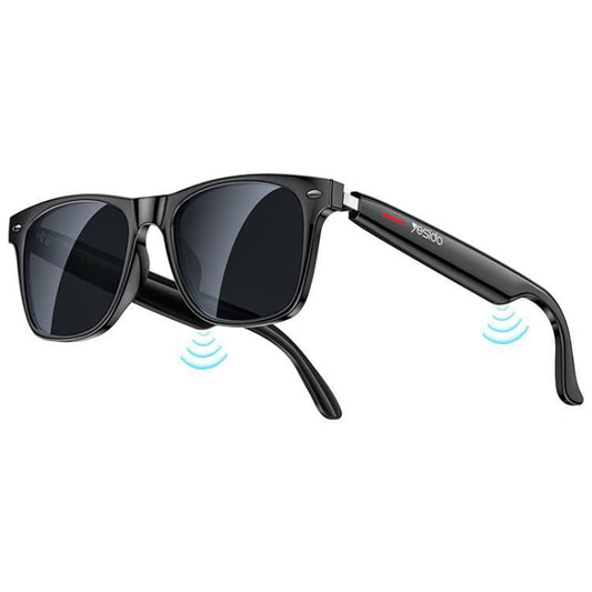 Handsfree Bluetooth Yesido IO35, Unisex solbrilletype, A2DP, Svart