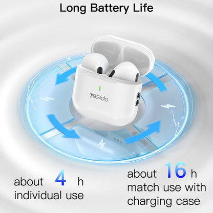 Handsfree Bluetooth Yesido TWS17, TWS, Hvit