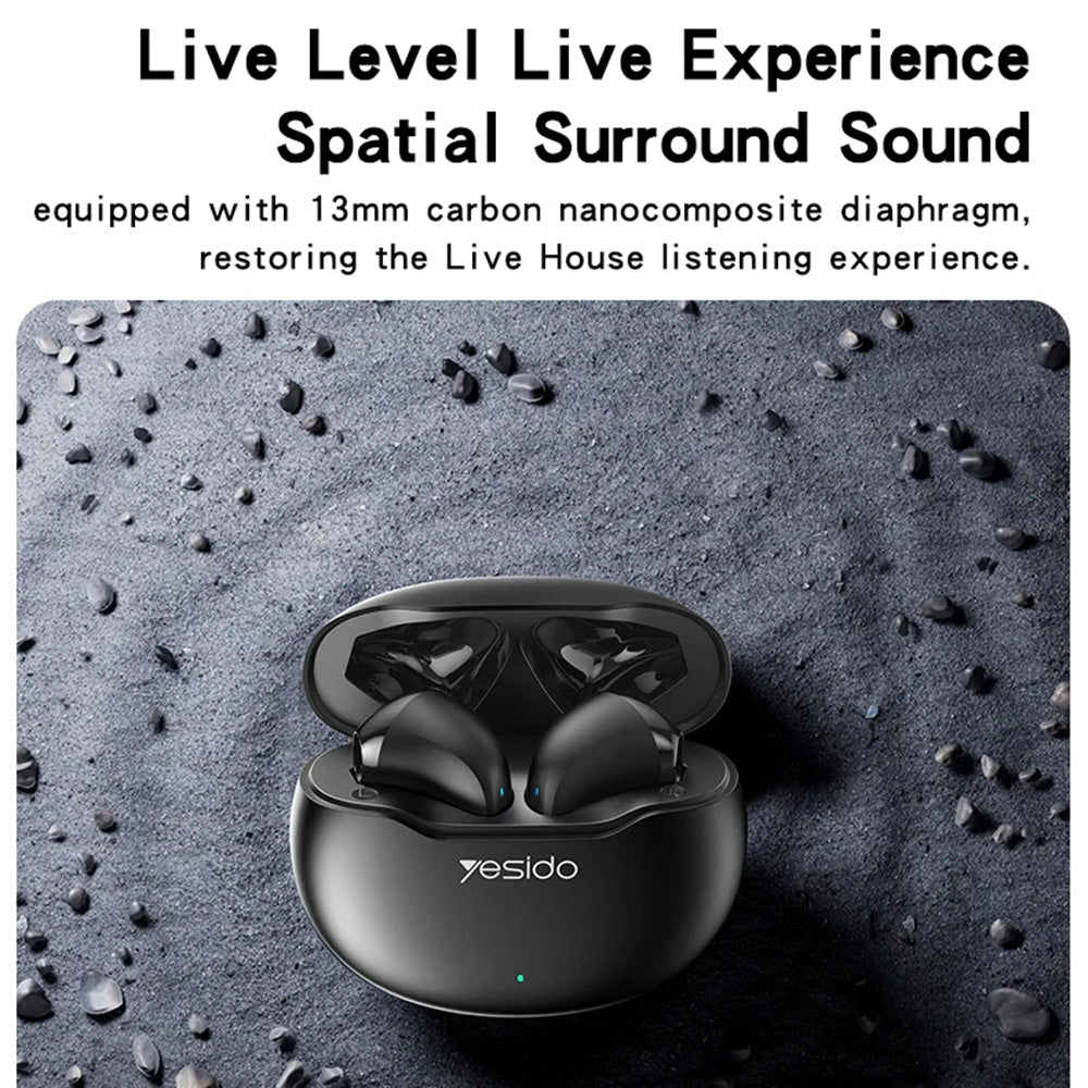 Handsfree Bluetooth Yesido TWS21, TWS, Hvit