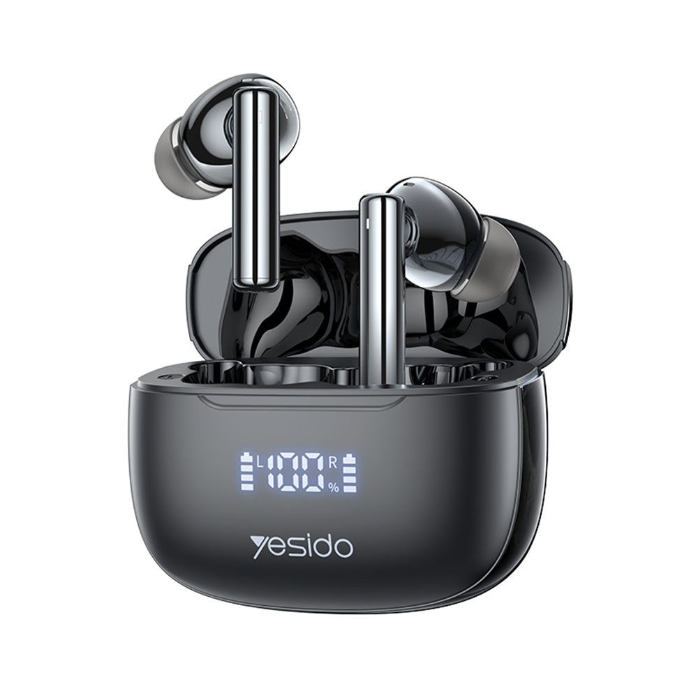 Handsfree Bluetooth Yesido TWS23, TWS, ANC, Svart