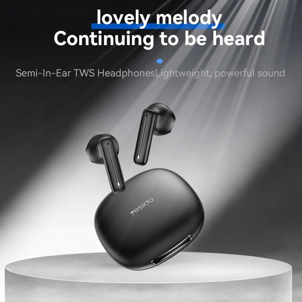 Handsfree Bluetooth Yesido TWS25, TWS, Svart