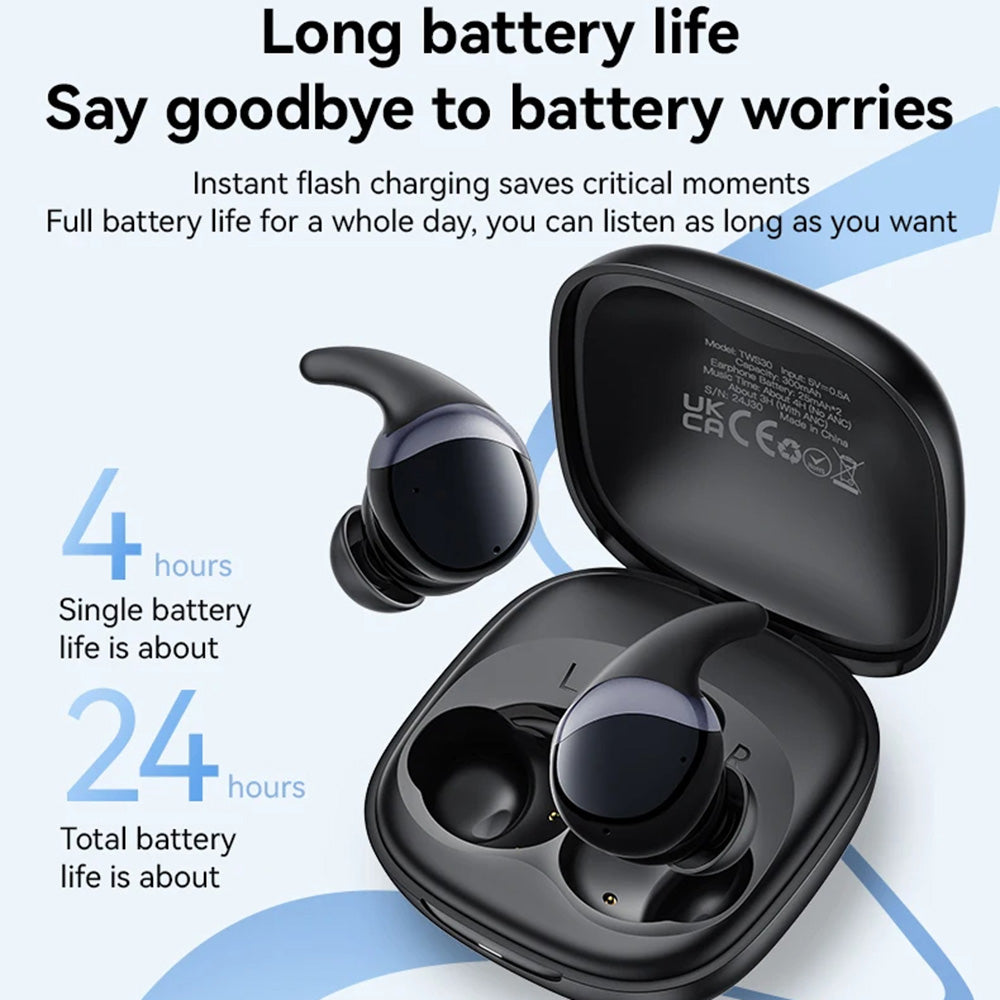 Handsfree Bluetooth Yesido TWS30, TWS, ANC, Svart
