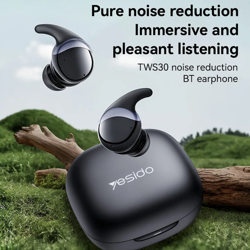 Handsfree Bluetooth Yesido TWS30, TWS, ANC, Svart