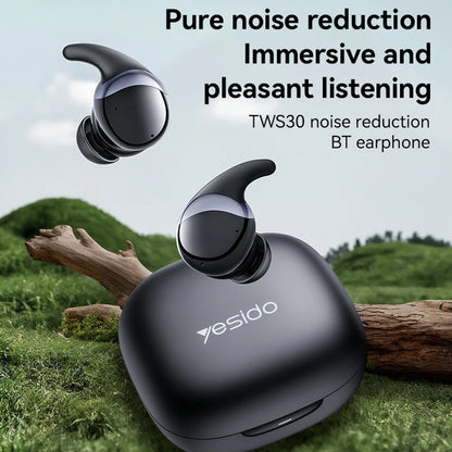 Handsfree Bluetooth Yesido TWS30, TWS, ANC, Svart