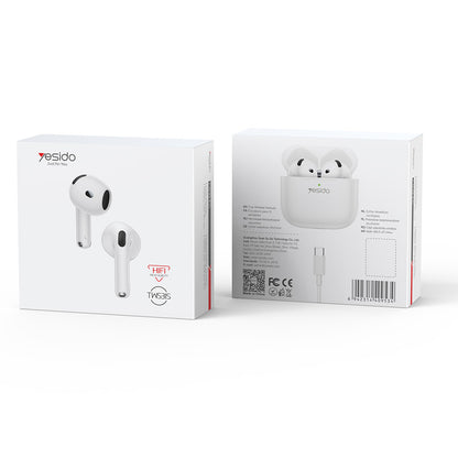Handsfree Bluetooth Yesido TWS31S, TWS, Hvit