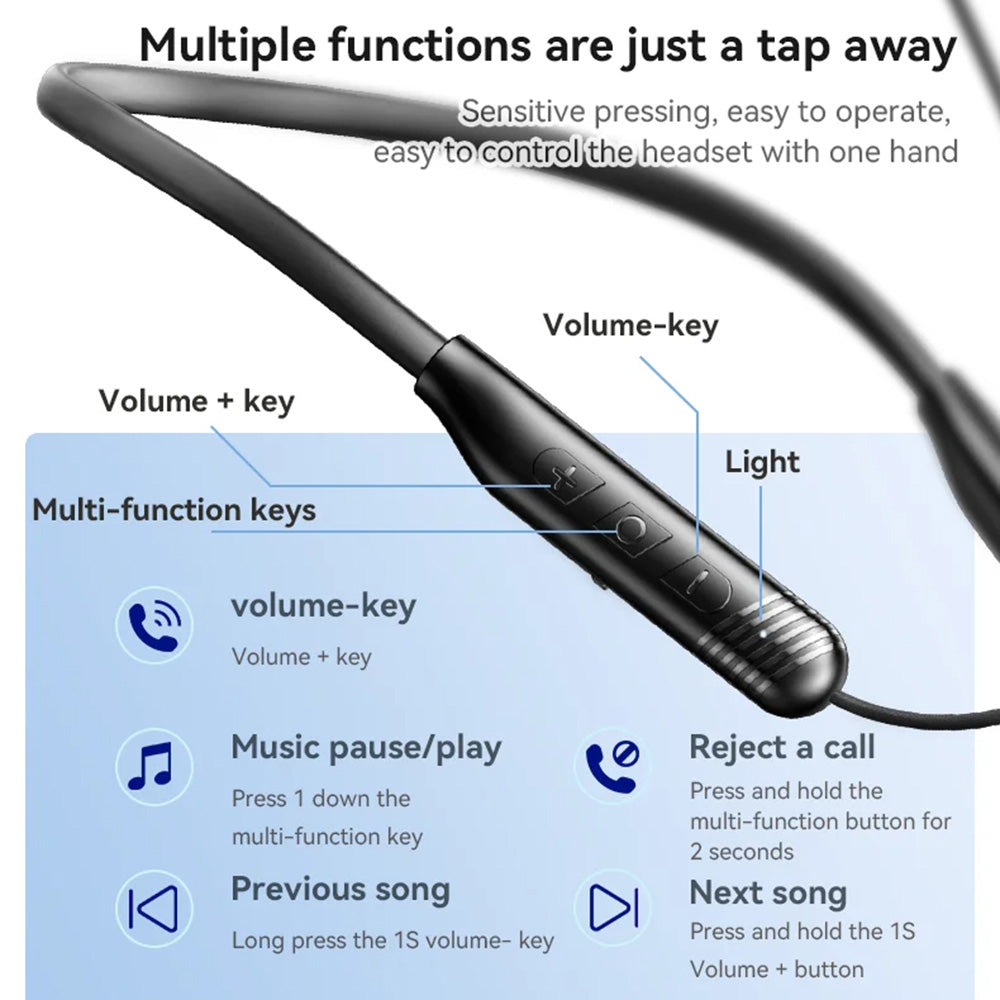 Handsfree Bluetooth Yesido YSP20, A2DP, Svart