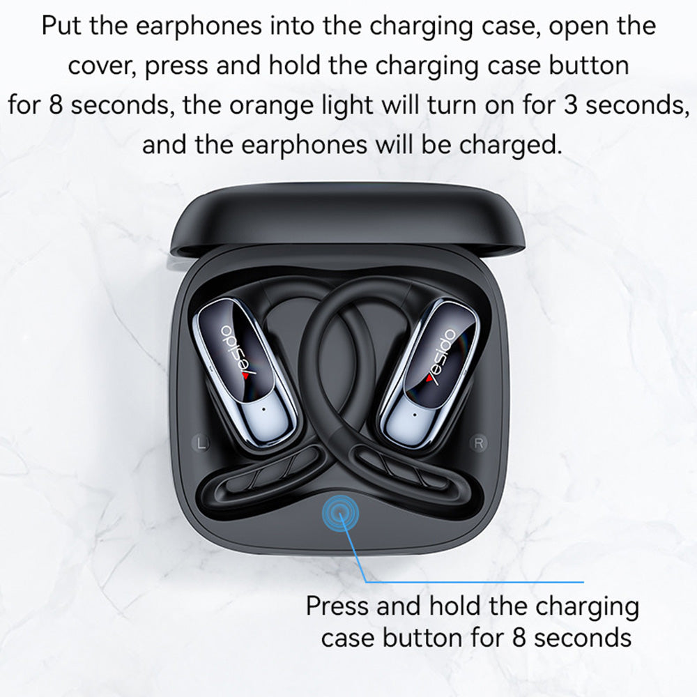 Handsfree Bluetooth Yesido YSP24, TWS, Svart