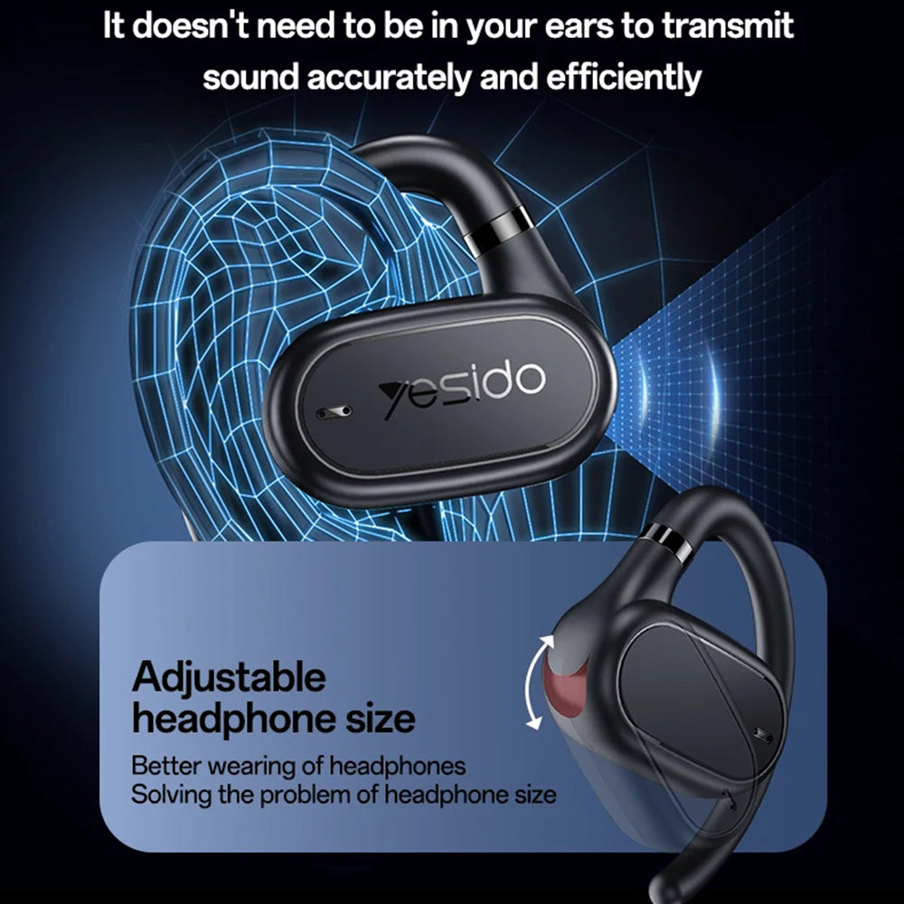 Handsfree Bluetooth Yesido YSP25, TWS, Svart