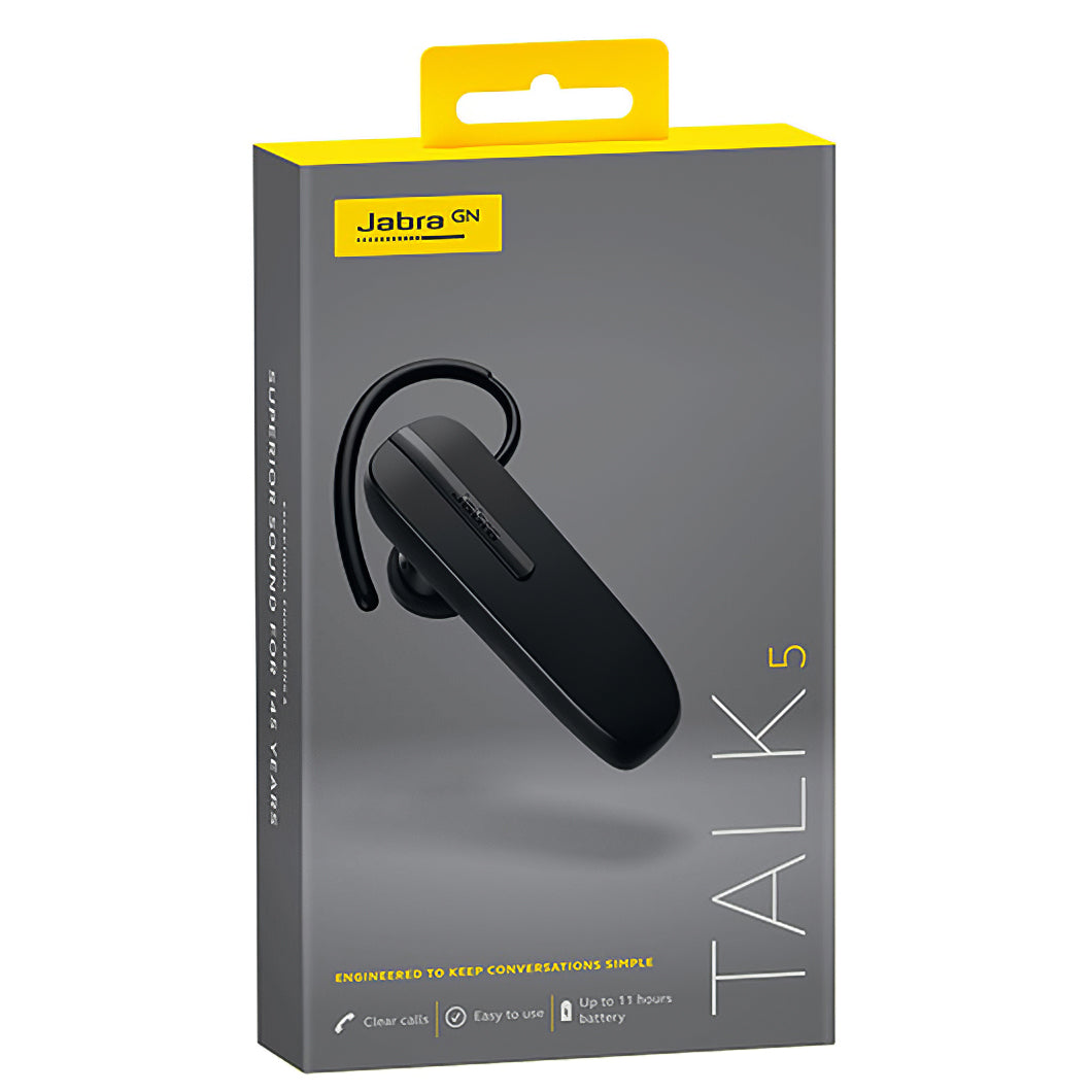 Håndfri Bluetooth Jabra TALK 5, MultiPoint, Svart 100-92046900-60