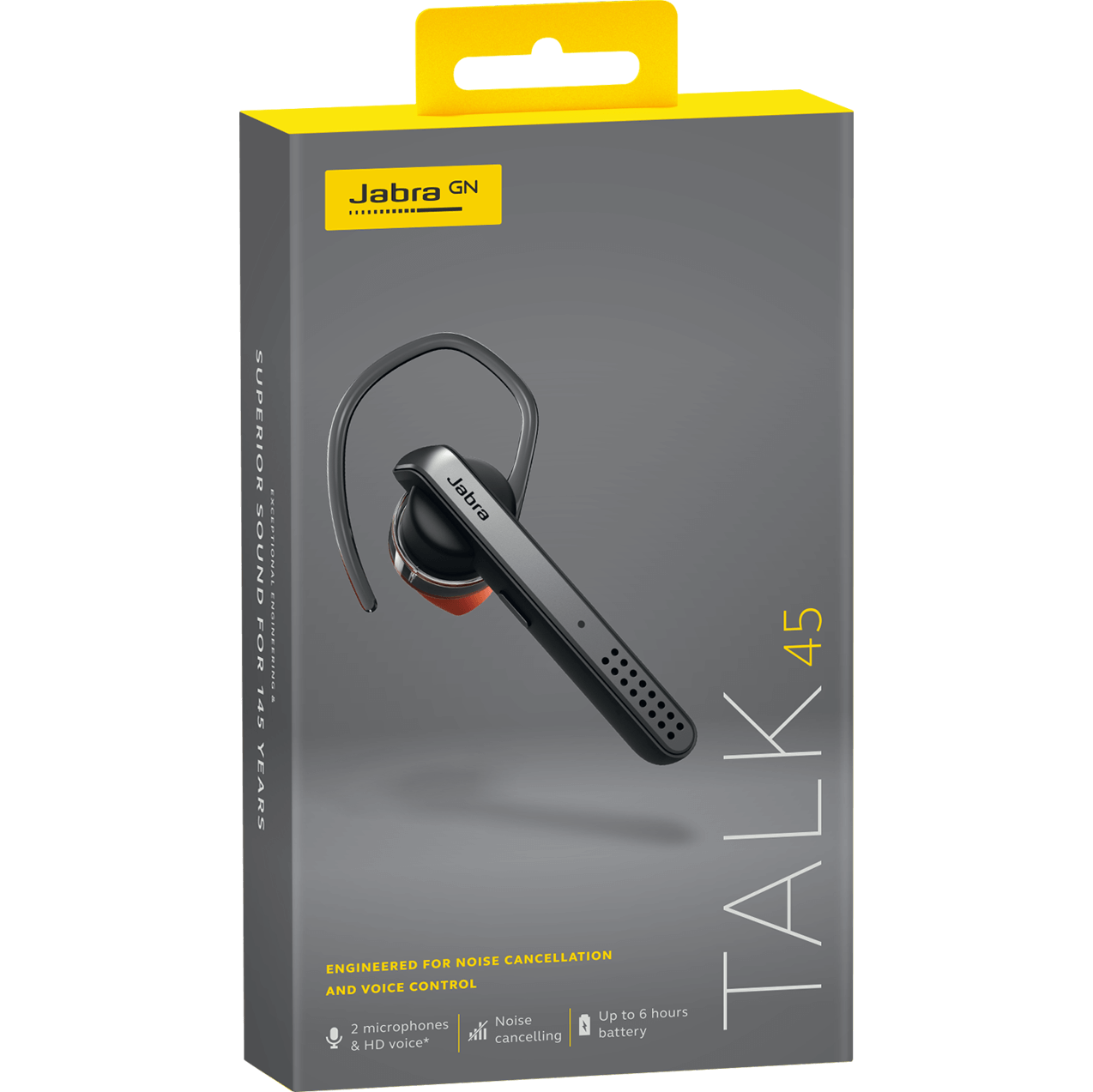 Håndfri Bluetooth Jabra Talk 45, A2DP, sølv