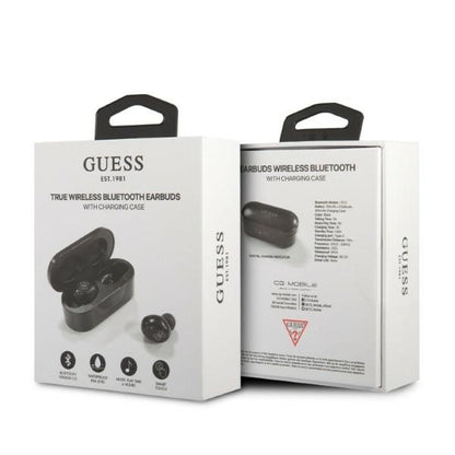 Handsfree Bluetooth Guess Classic Logo, TWS, Svart