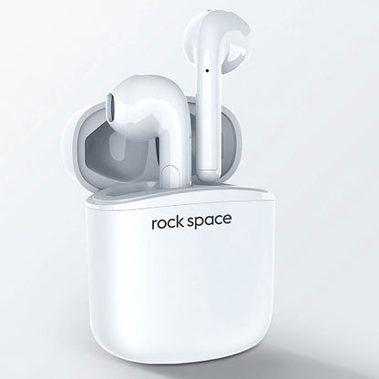 Bluetooth-håndfri Rock Space EB100, TWS, hvit