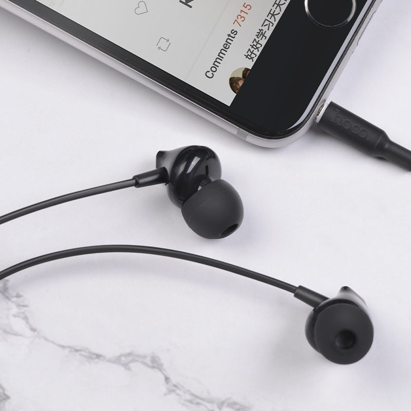 Handsfree 3,5 mm HOCO M60 Perfect Sound, Svart