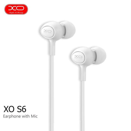 Handsfree 3.5mm XO Design S-6 Candy, Hvit