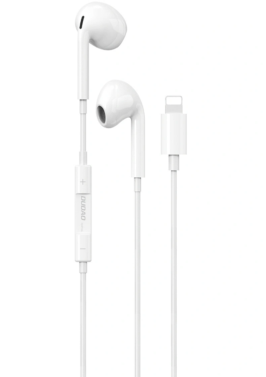 Handsfree Lightning Dudao X14PROL-W1, Hvit