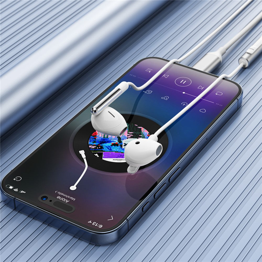 Handsfree USB-C Acefast L3, Hvit