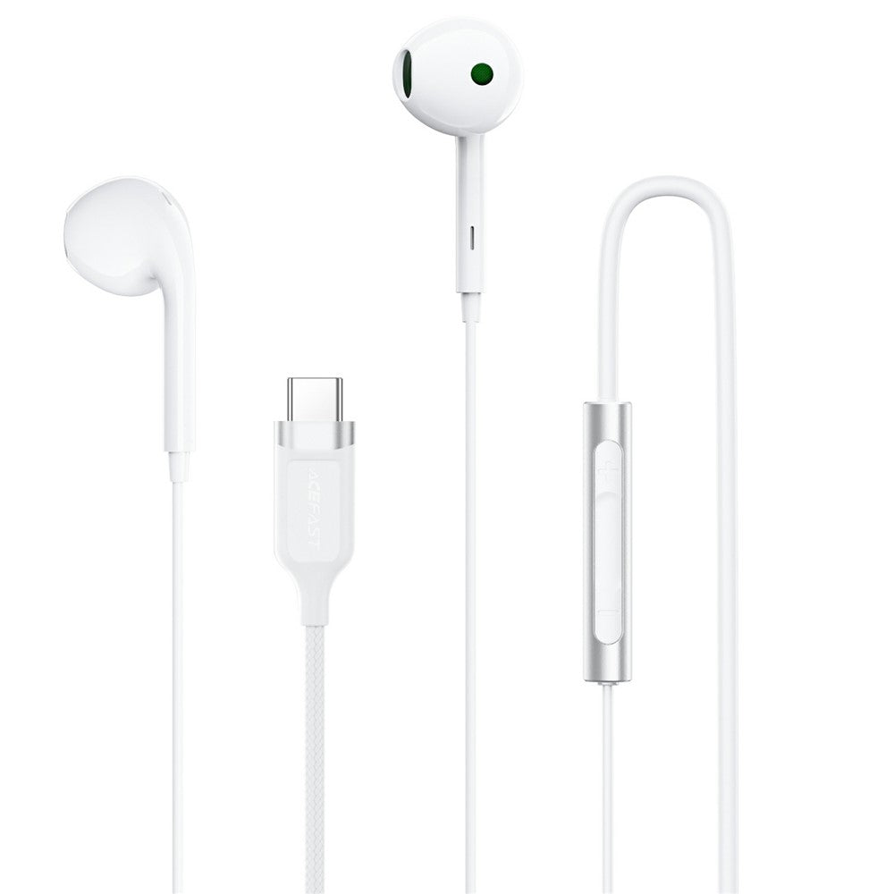 Handsfree USB-C Acefast L7, Hvit