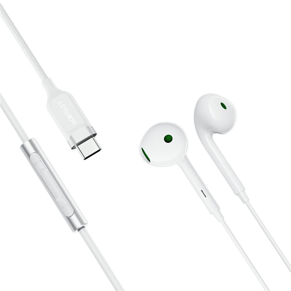 Handsfree USB-C Acefast L7, Hvit