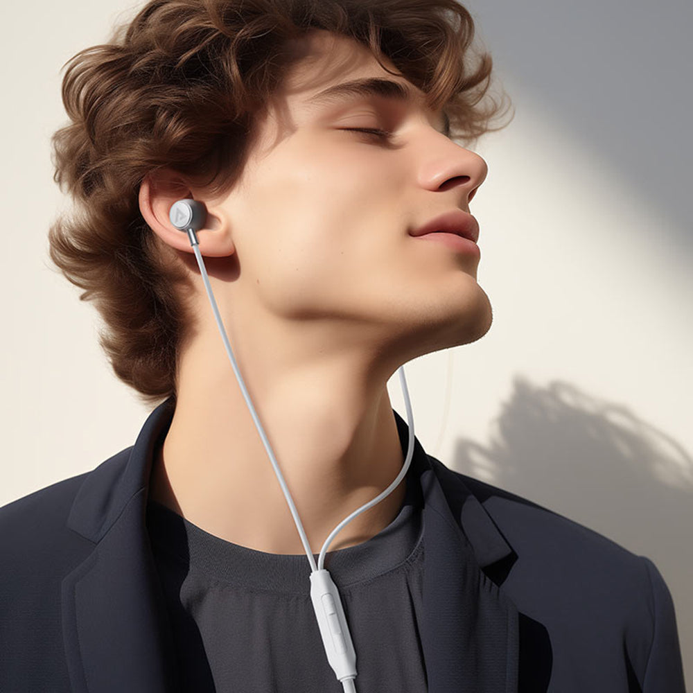 Handsfree USB-C Acefast L8, 1.2m, Grå