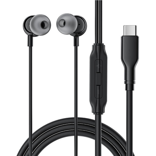 Handsfree USB-C Acefast L8, 1,2 m, Svart