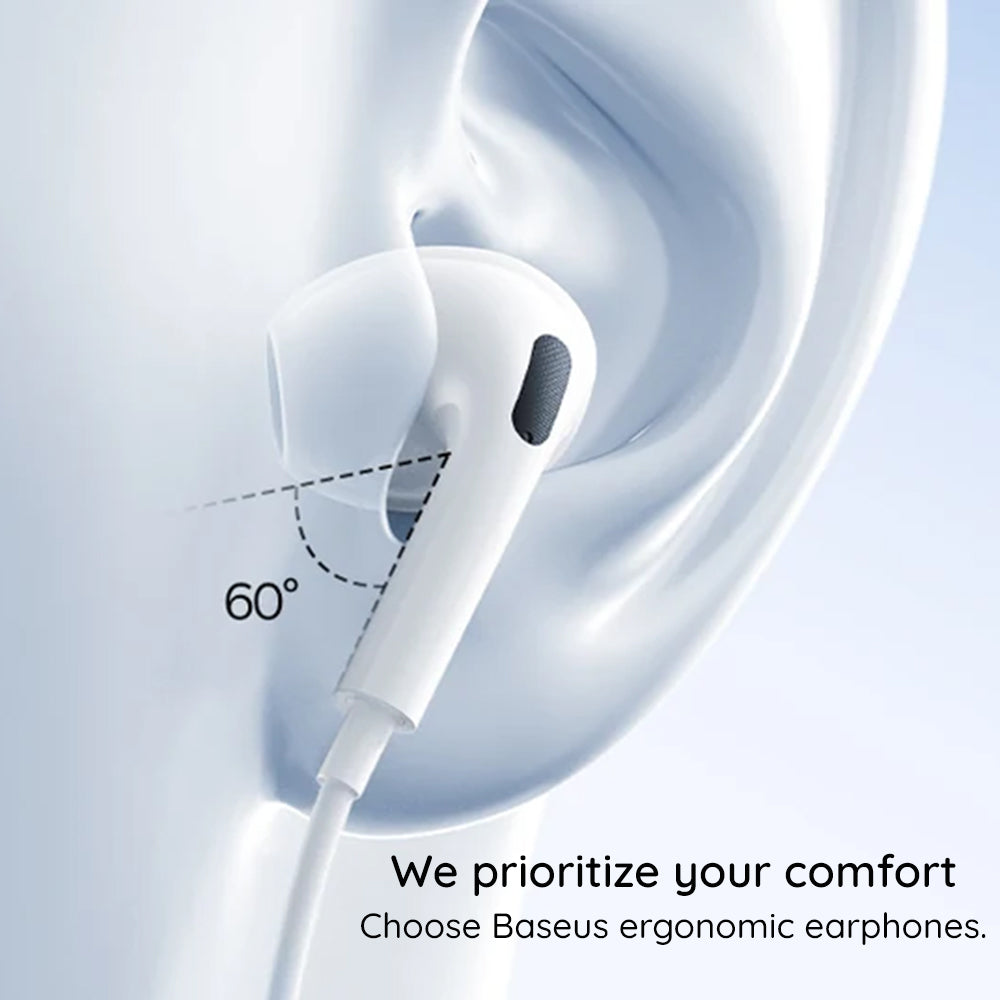 Handsfree USB-C Baseus Encok CZ19, Hvit A00182201213-00