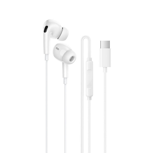 Handsfree USB-C Borofone BM100 Pro Fuente, Hvit