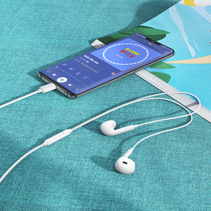 Handsfree USB-C Borofone BM100 Max Fuente, Hvit