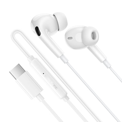 Handsfree USB-C Borofone BM100 Pro Fuente, Hvit