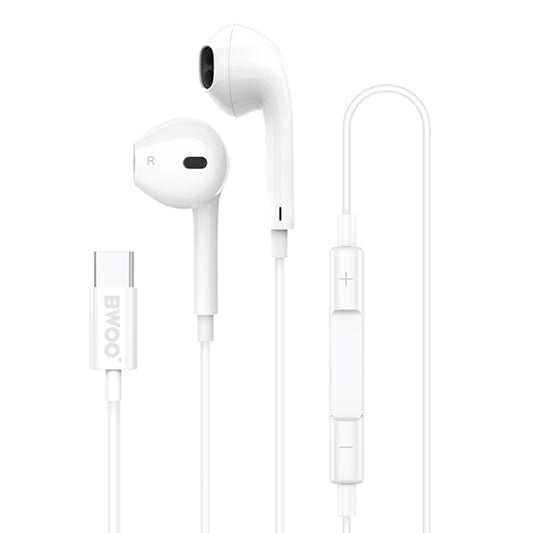 Handsfree USB-C BWOO HF175, Hvit