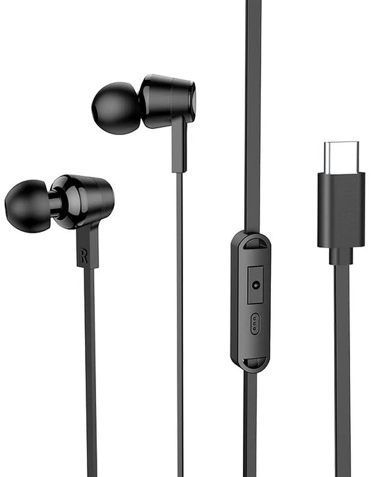 Handsfree USB-C HOCO M86, Svart