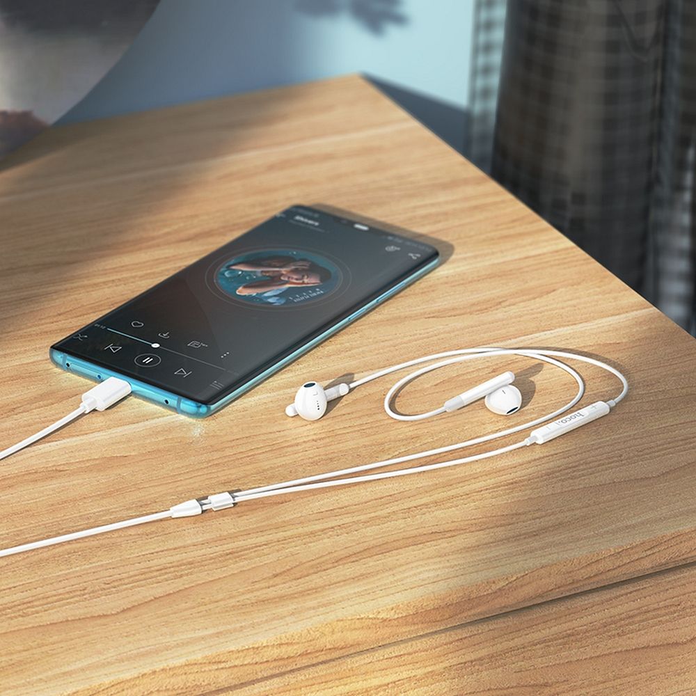 Håndfri USB-C HOCO M93, hvit
