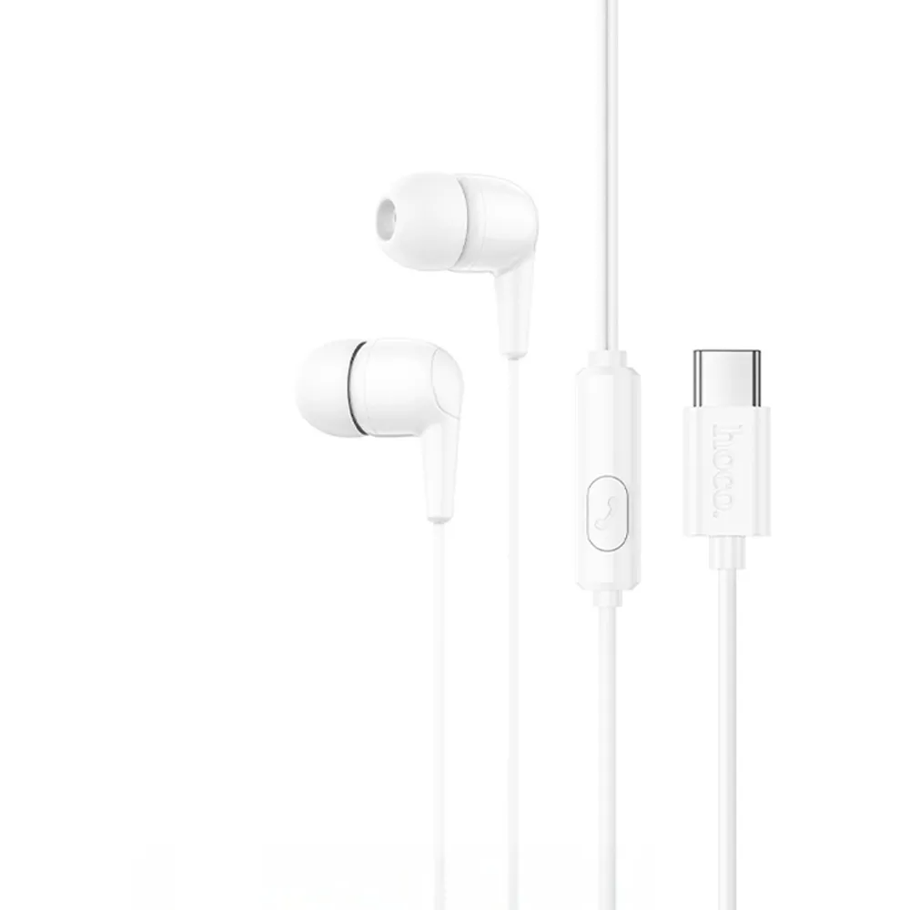 Handsfree USB-C HOCO M97, Hvit