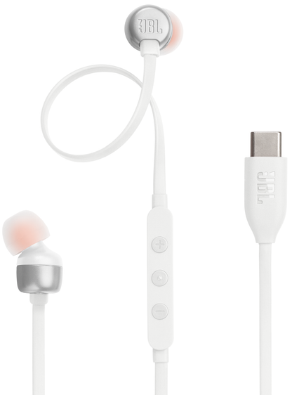 Handsfree USB-C JBL Tune 310C, Hvit JBLT310CWHT