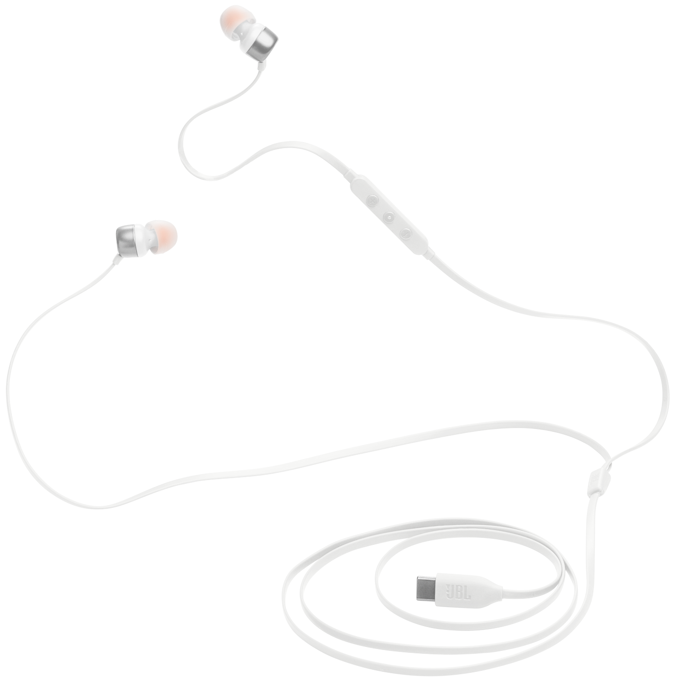 Handsfree USB-C JBL Tune 310C, Hvit JBLT310CWHT