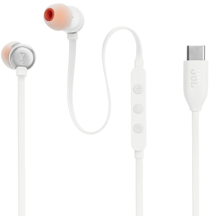 Handsfree USB-C JBL Tune 310C, Hvit JBLT310CWHT