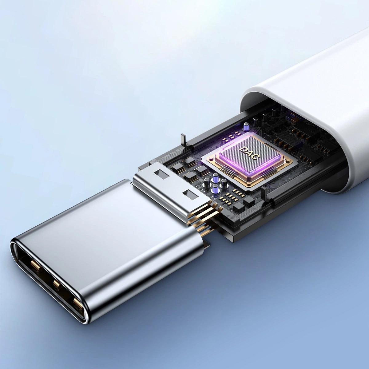Handsfree USB-C Joyroom JR-EC05, Hvit