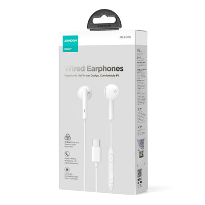 Handsfree USB-C Joyroom JR-EC05, Hvit