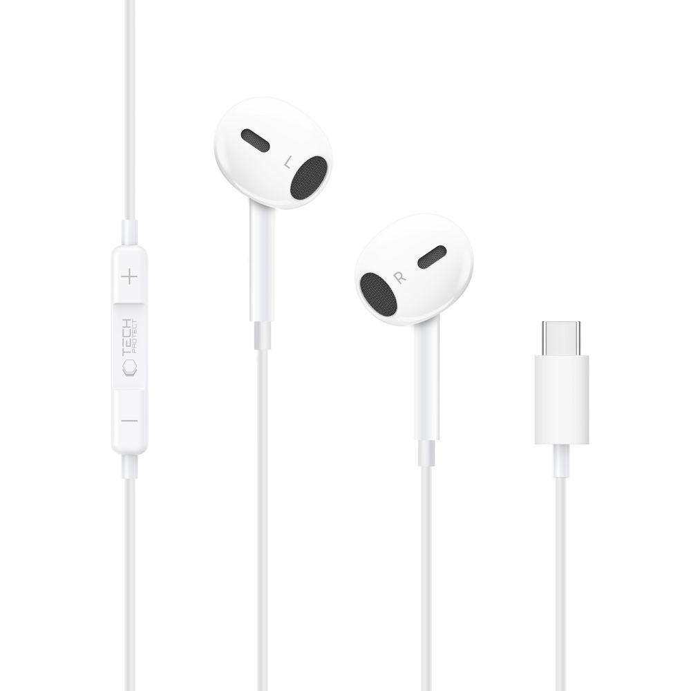 Handsfree USB-C Tech-Protect Ultraboost Core G2, Hvit