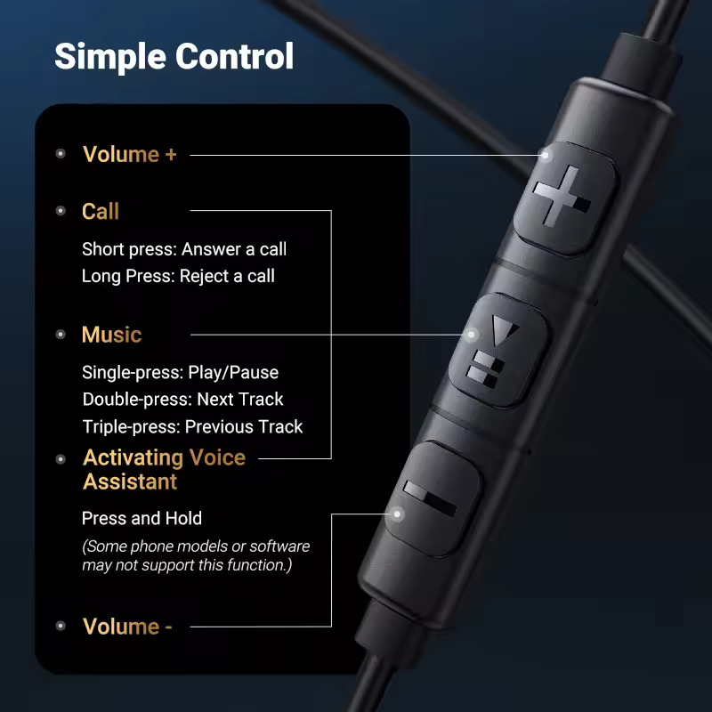 Handsfree USB-C UGREEN EP105, Svart