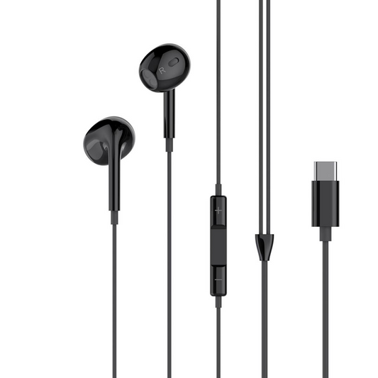 Handsfree USB-C XO Design EP74, Svart