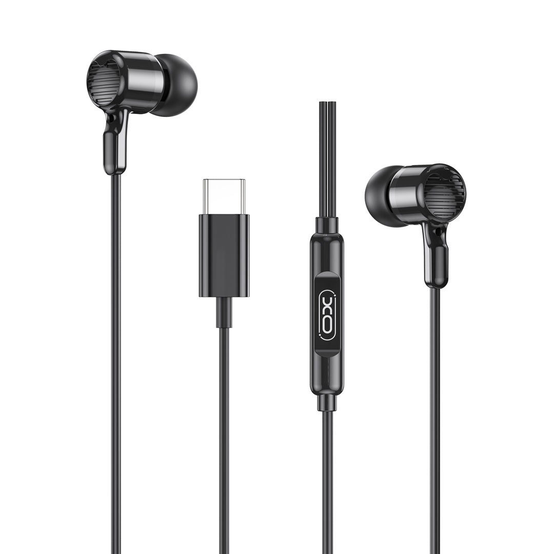 Handsfree USB-C XO Design EP81, Svart