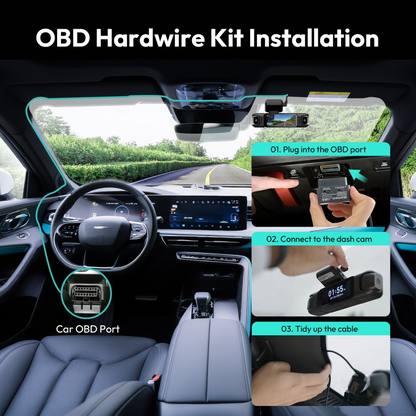 Botslab OBD-hardwirekabel for kamera HK40 Plus / HK30 Pro / G500H Pro / G980H Pro / G300H Pro / V9H / G980H 4CH