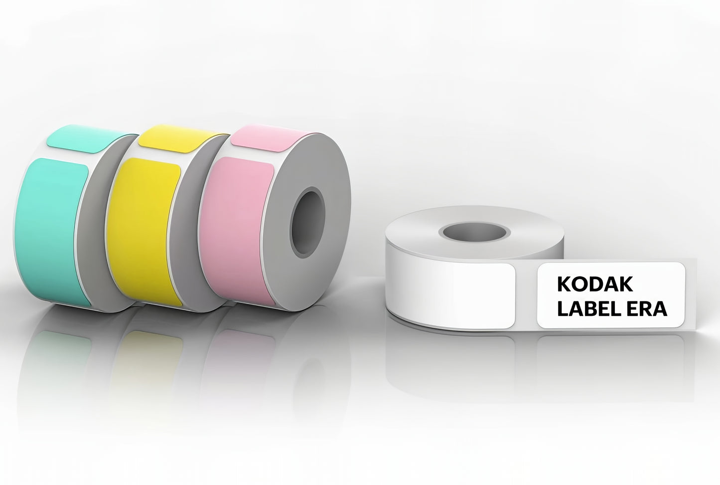 Rull med selvklebende etiketter for Label Era-skriver, sett med 12 stk