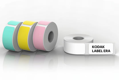 Rull med selvklebende etiketter for Label Era-skriver, sett med 12 stk