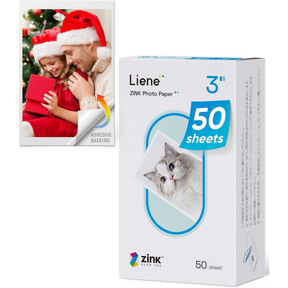 Liene fotopapir for Pearl 2x3-skriver, sett med 50 ark