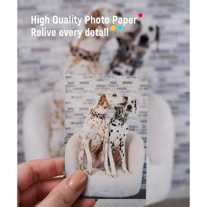 Liene fotopapir for Pearl 2x3-skriver, sett med 50 ark