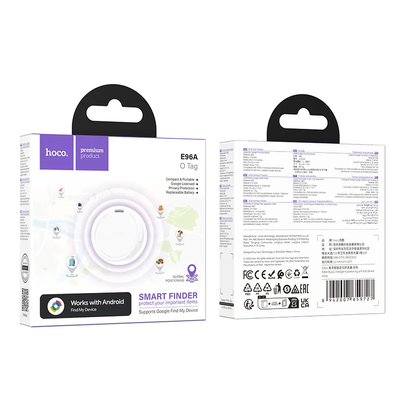 HOCO SmartTag E96A for Android-serien, Hvit