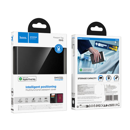 HOCO SmartTag Passport E91G for iOS-serien, svart